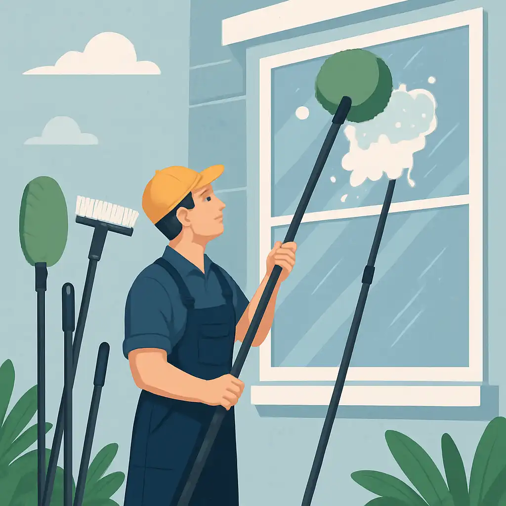 Cleaning at Height: The Ultimate Guide to Brushes and Telescopic Rods to Reach Every Corner