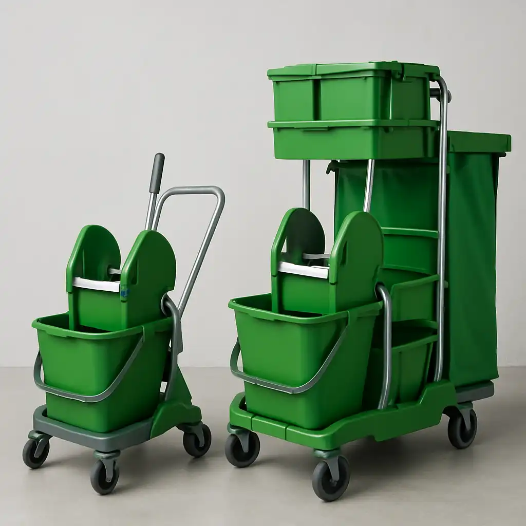 Carrelli Pulizie Professionali 2026: La Guida Definitiva per Scegliere il Modello Nick Verde Giusto (30L vs 50L)