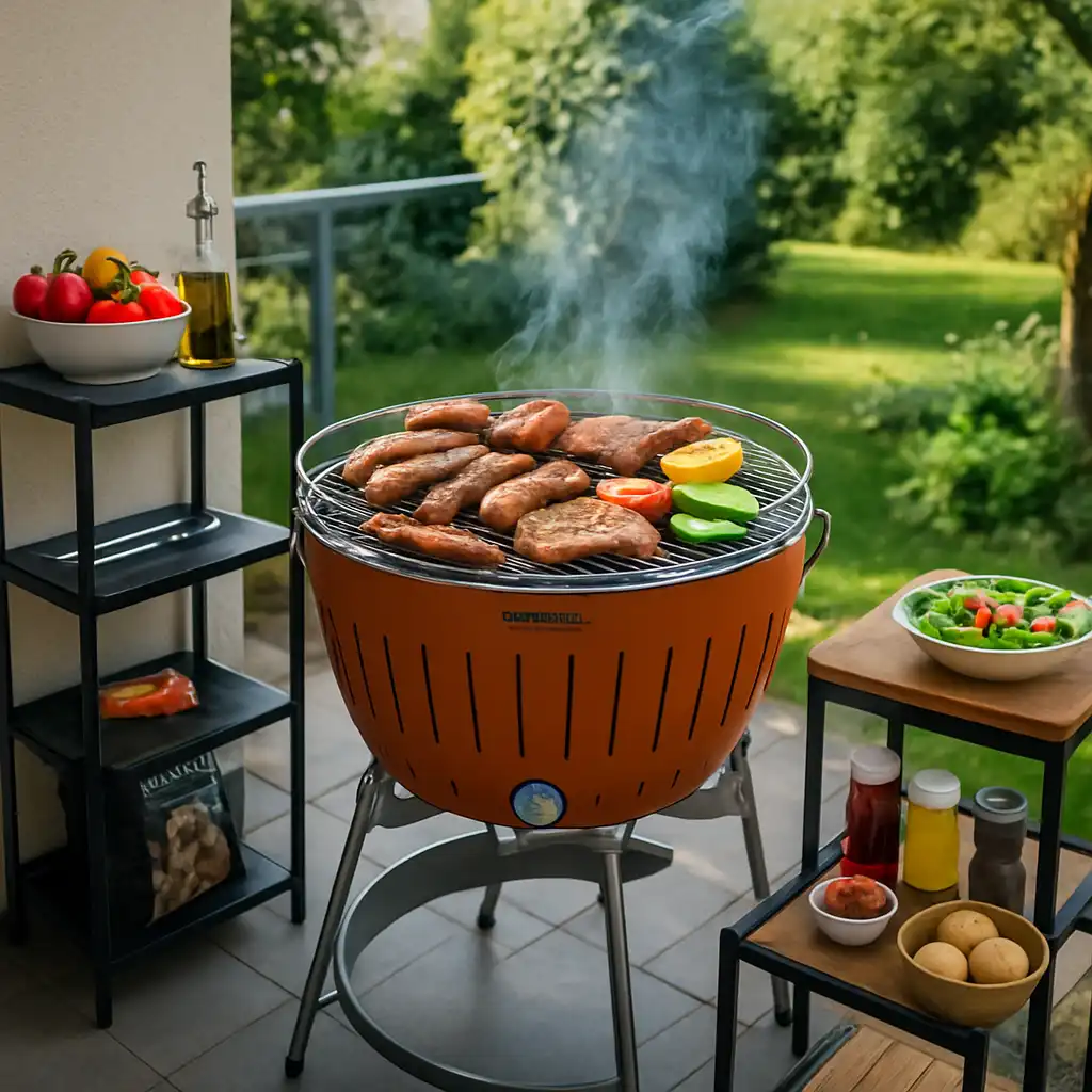 Grigliata 2026: La Rivoluzione del Barbecue su Balcone e in Giardino con LotusGrill XL e le Mensole Organizer