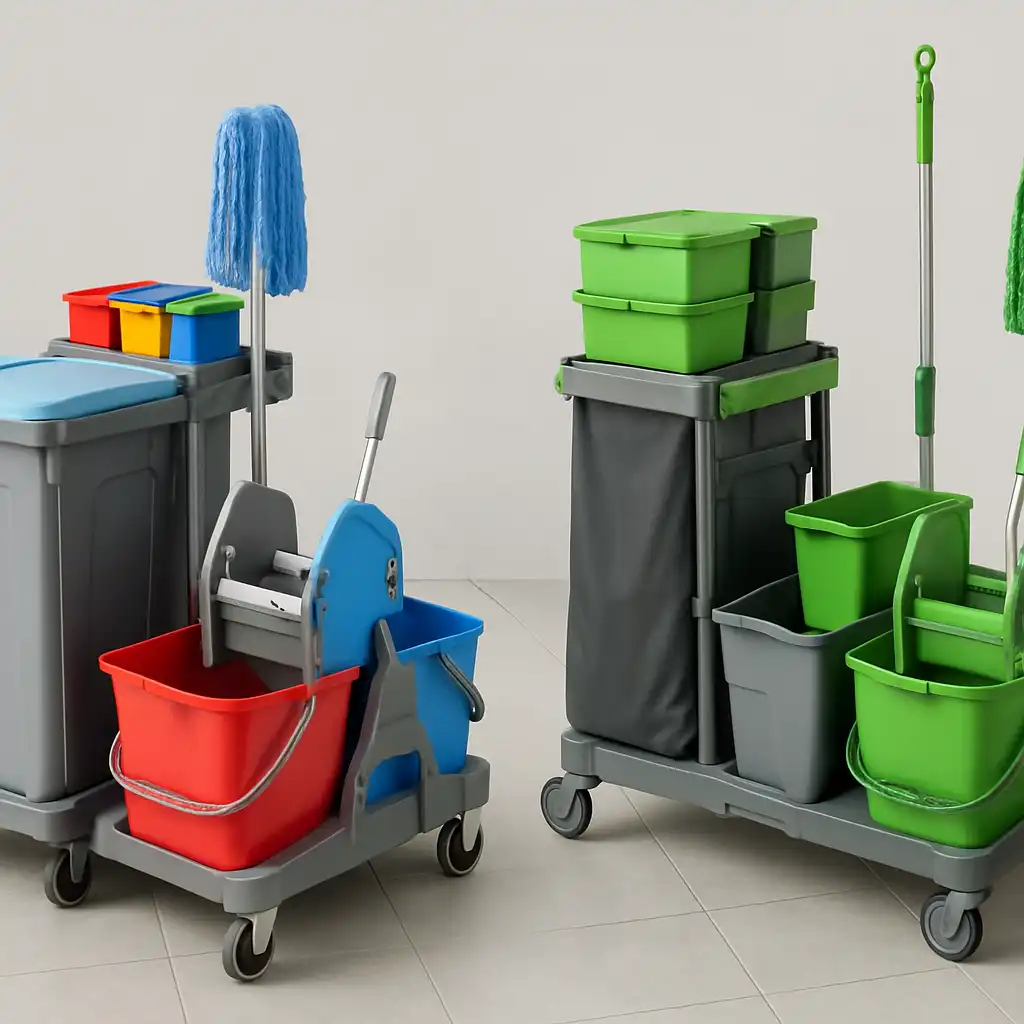 Guida ai Carrelli Pulizia 2026: Massima Efficienza con la Linea Nick e Green