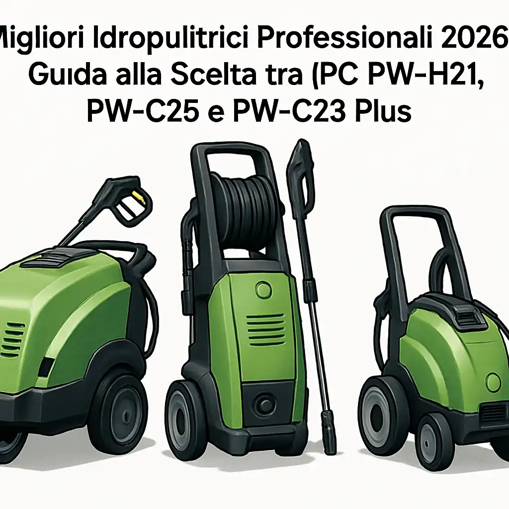Migliori Idropulitrici Professionali 2026: Guida alla Scelta tra IPC PW-H21, PW-C25 e PW-C23 Plus
