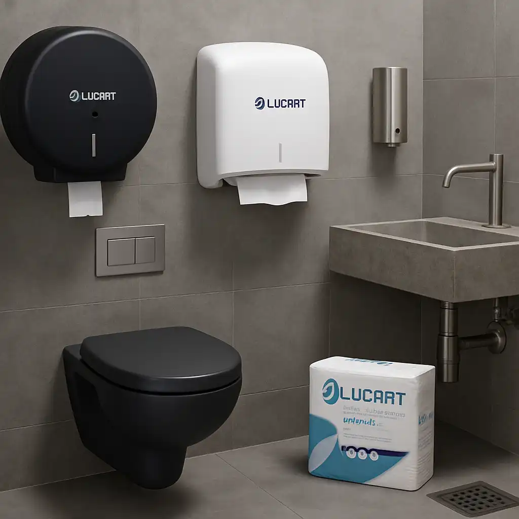 Guida alle Forniture Bagno Industriali 2026: Risparmio, Igiene e Sostenibilità con Lucart e Soluzioni Anti-Ingorgo