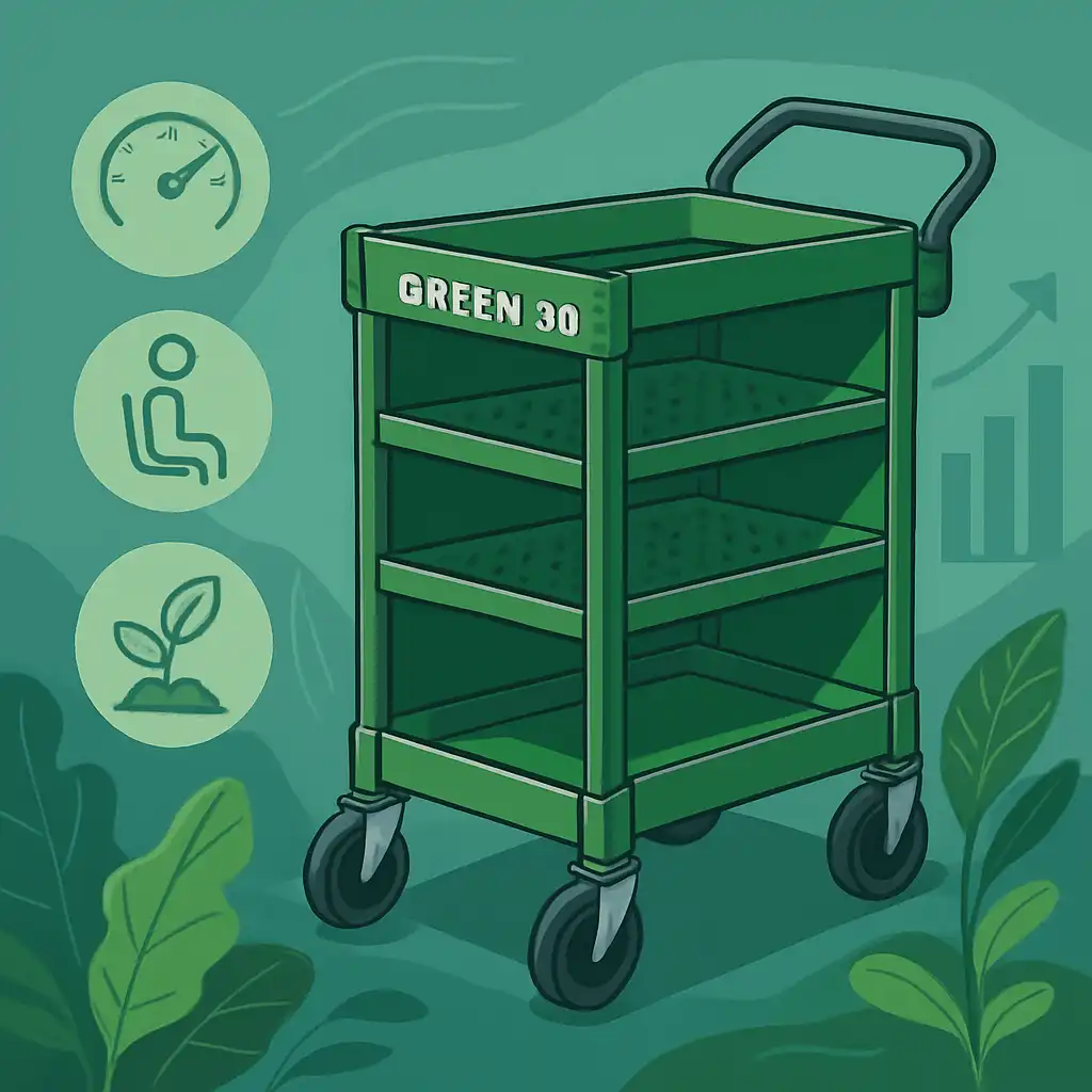 Guida Completa 2026 ai Carrelli Professionali: Efficienza, Ergonomia e Sostenibilità con il Carrello Green 30