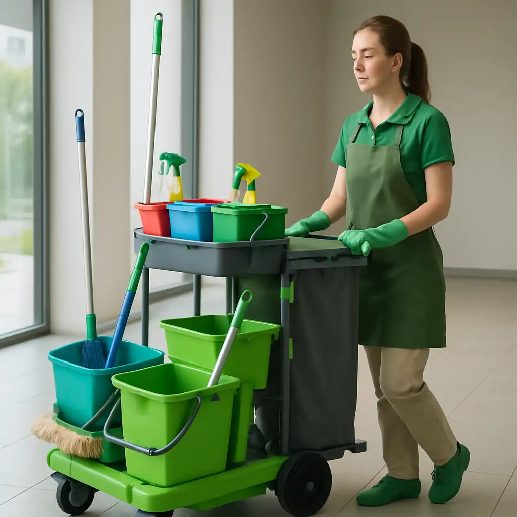 Guida Completa 2026: Ottimizzare le Pulizie Professionali con i Carrelli Green e Dust - Efficienza, Ergonomia e Sostenibilità