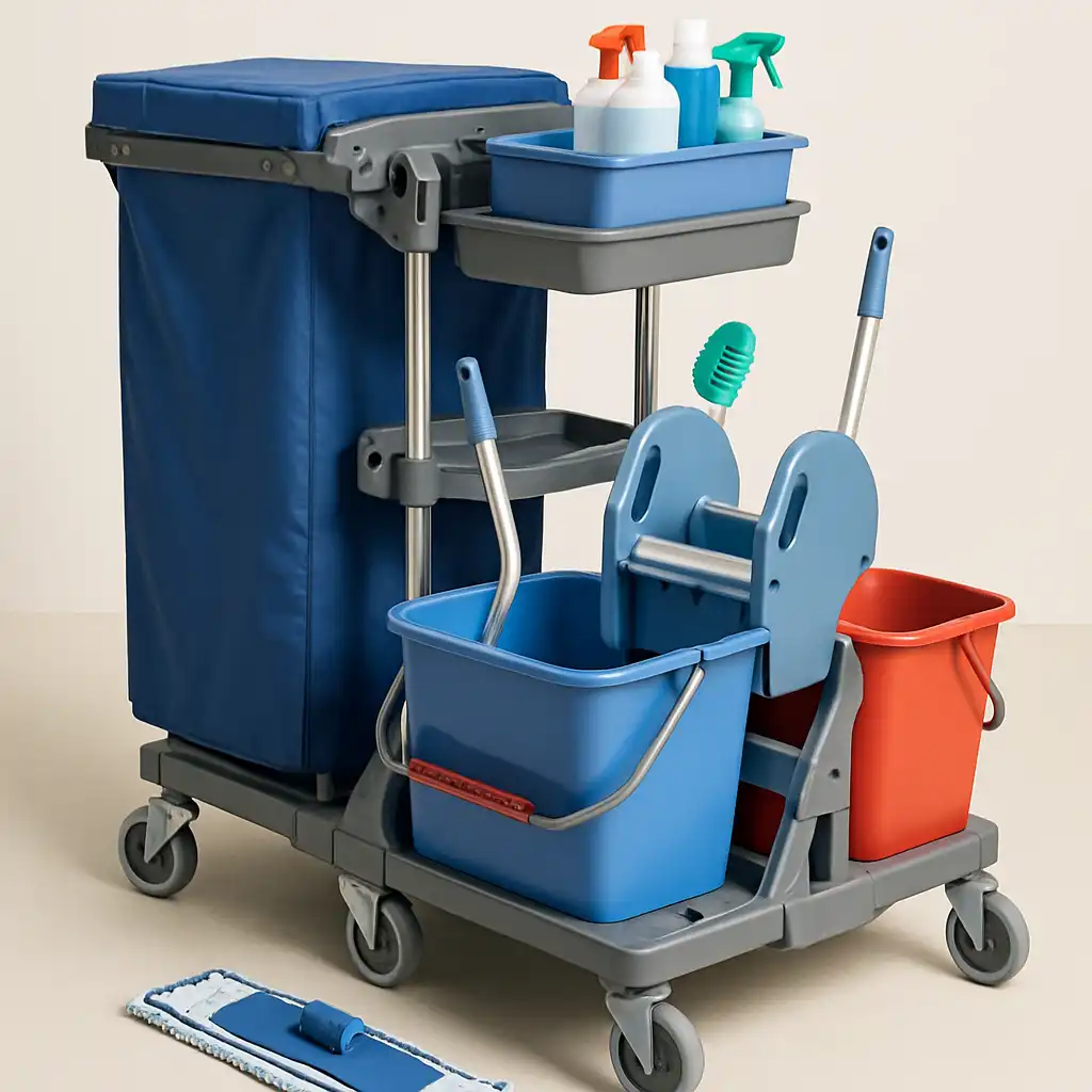 Guida 2026 alla Manutenzione e Rigenerazione Carrelli Pulizie: Accessori e Ricambi Professionali Assperr