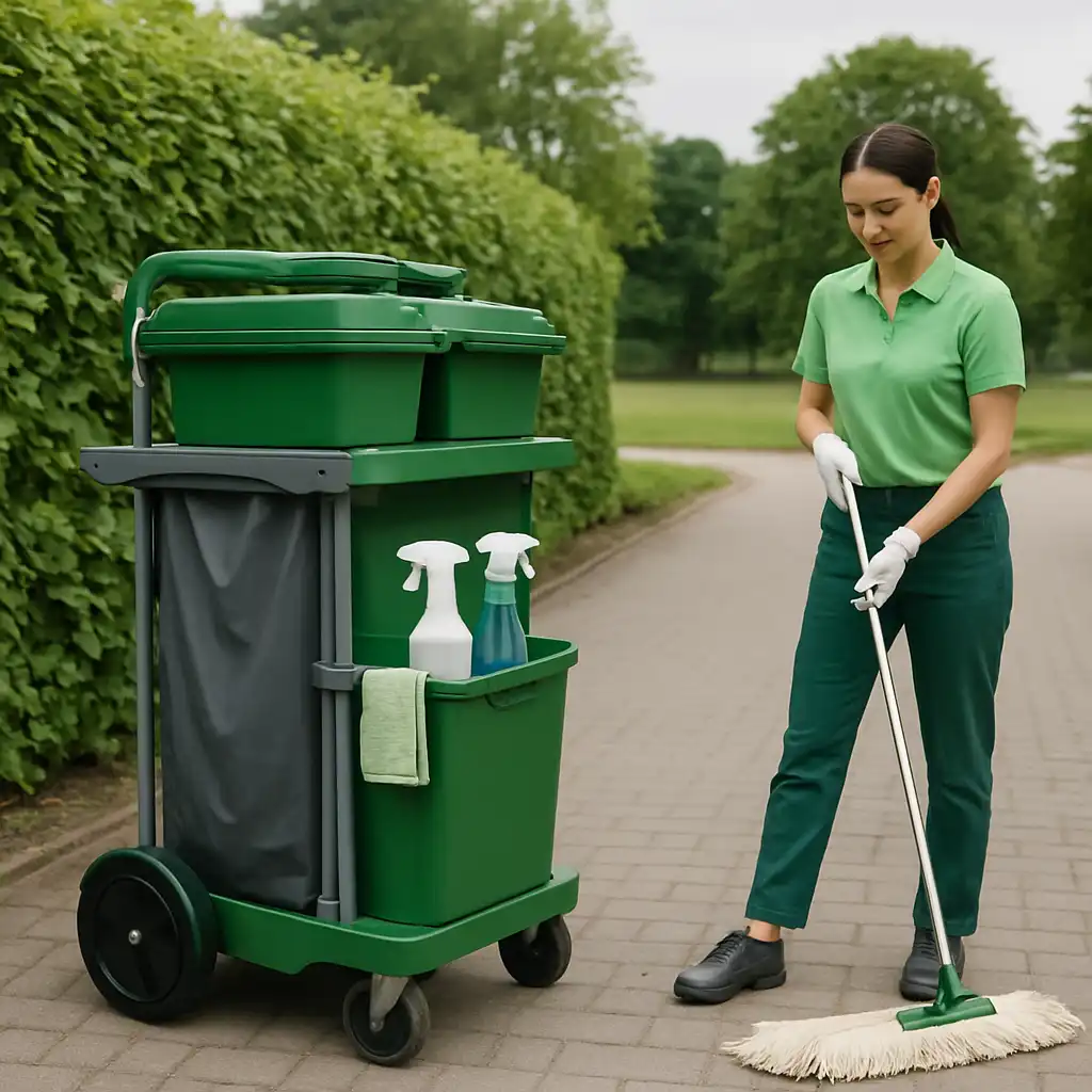 Guida Definitiva alla Logistica delle Pulizie 2026: Efficienza e Sostenibilità con i Carrelli Green e Dust