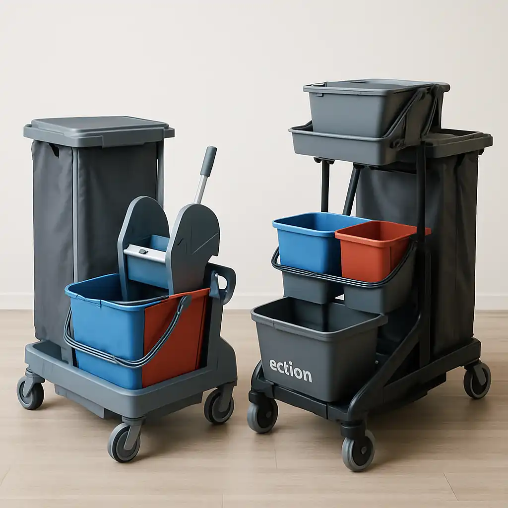 Guida Definitiva ai Carrelli Lavaggio Professionale 2026: Ergonomia, Efficienza e Sostenibilità con i modelli Nick e Action Pro