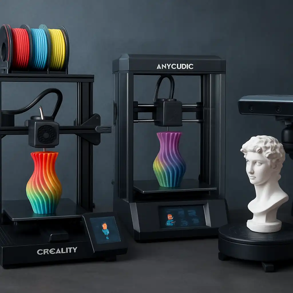 Guida Definitiva 2026: Stampanti 3D Multicolore e Scanner ad Alta Precisione - Creality, Anycubic e Revopoint