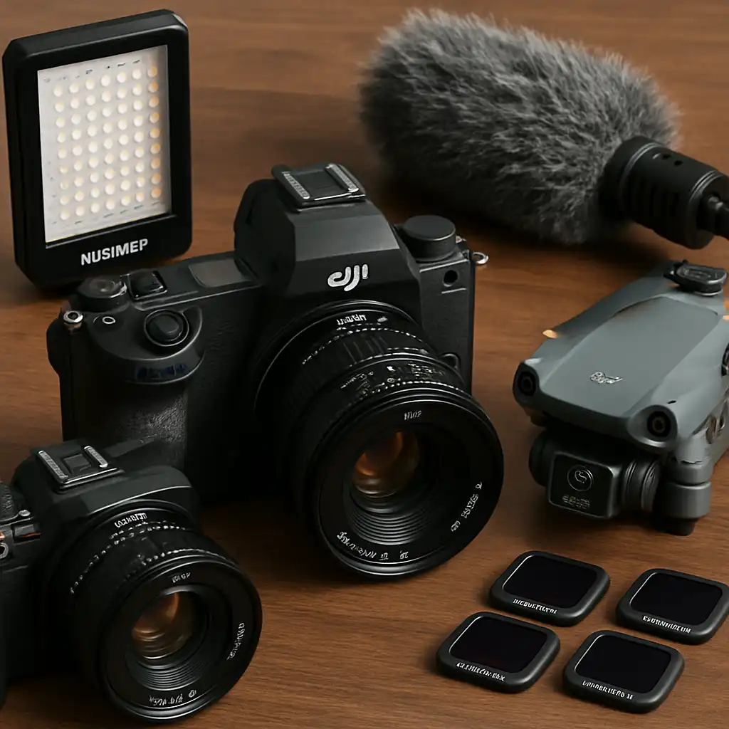 Guida Definitiva all'Attrezzatura Fotografica e Video 2026: Ottiche DJI, Illuminazione Neewer e Filtri Freewell per Professionisti