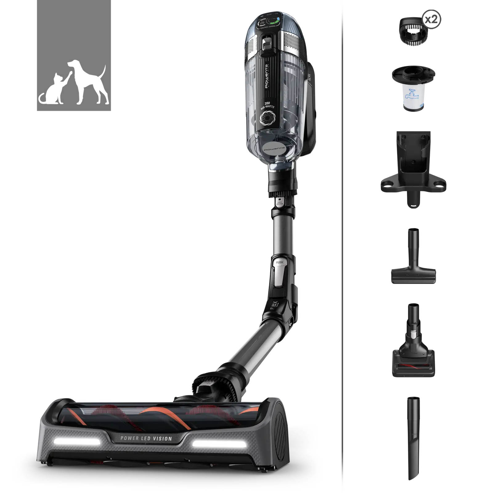 Spare parts and accessories Electric broom Rowenta X-Force 14.60 Animal Care - RH99A9WO