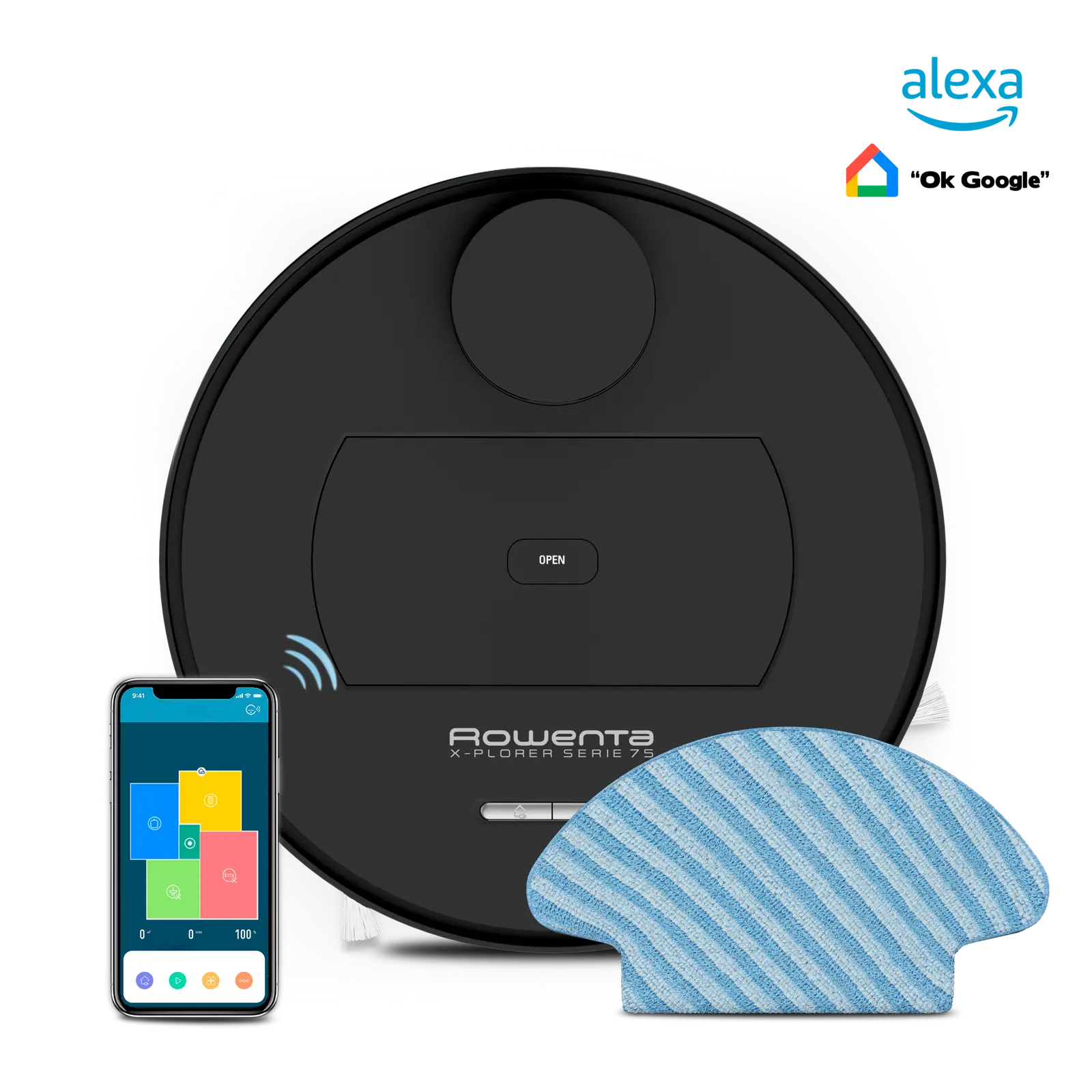 Spare parts and accessories Robot vacuum Rowenta X-Plorer Serie 75 Animal - RR7675WH