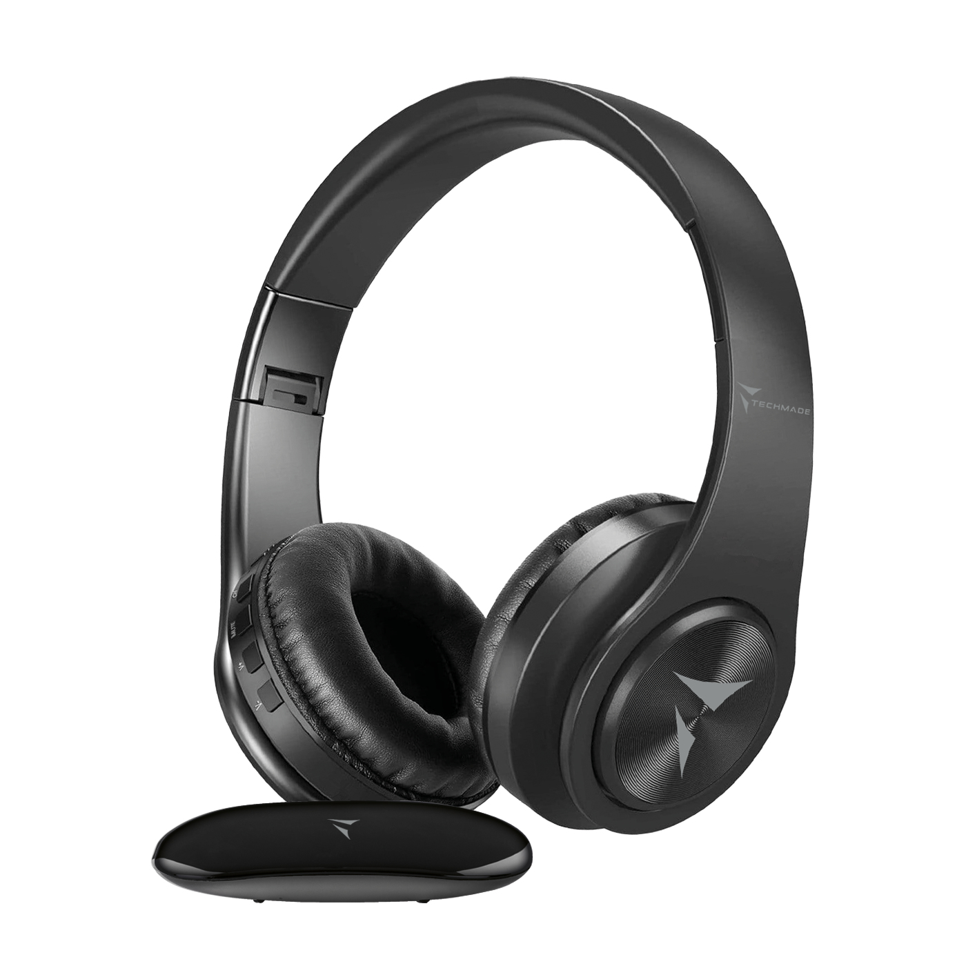 TECHMADE CUFFIE WIRELESS PER TVCON RICEVITORE NERO TM-YH690