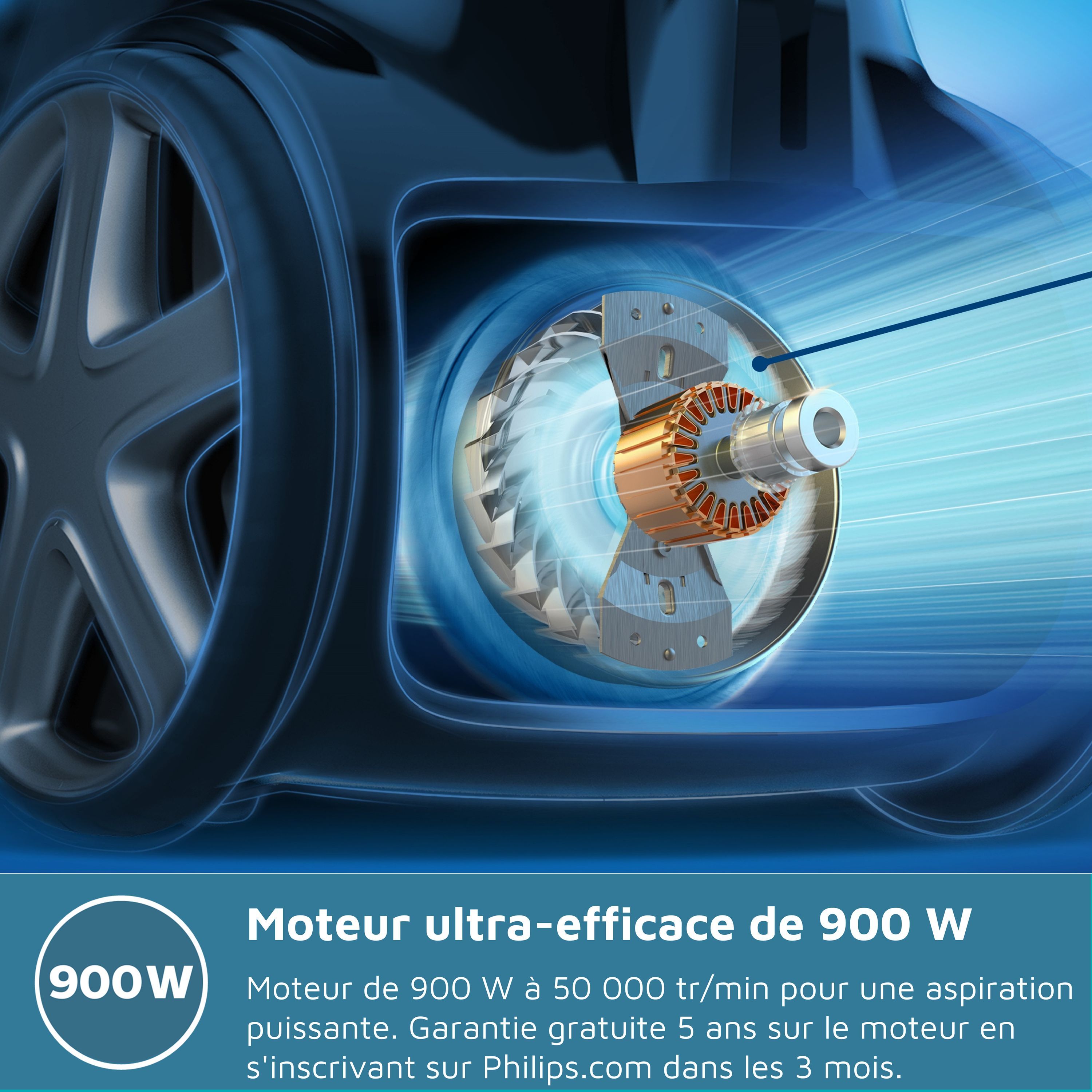 Bagged vacuum - PHILIPS - XD3100/06 - 900 W - 79 dB - Purple