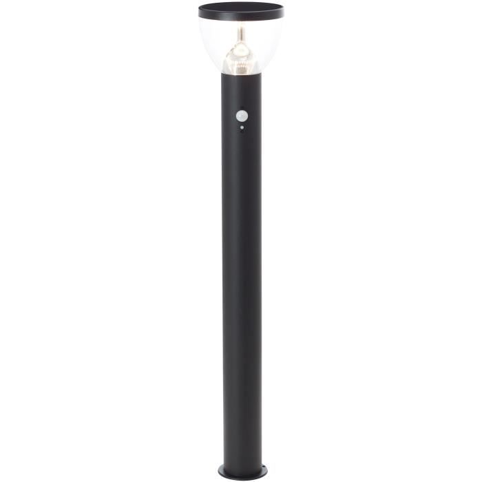 Outdoor pole - BRILLIANT - TULIP - LED and solar - Motion detector - Stainless steel and plastic - 4 W - Black