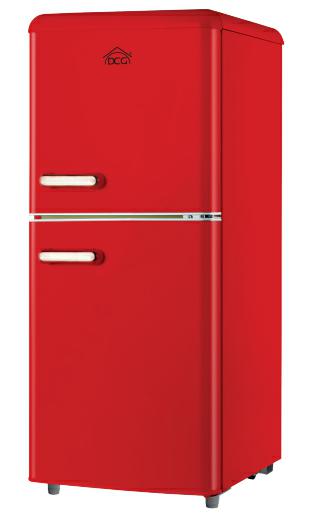 DCG DOUBLE DOOR FRIDGE RETRO LINE 110LT AND RED MF110RCDP