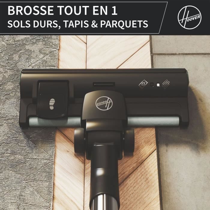 Bagless vacuum - HOOVER - HP321PAF - 850 W - 75 dBA - 2 L - Grey