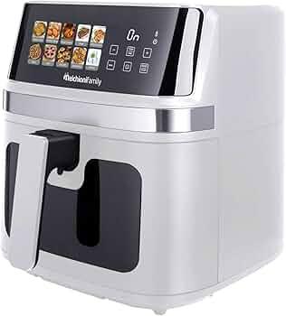 MELCHIONI FRIGGITRICE AD ARIA GAIA PLUS 8LT 2200W DISPLAY COLORI BIANCO