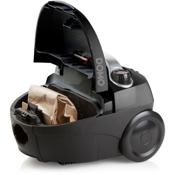 Domo do1033s - compact vacuum cleaner with 450W bag - Hepa10 filter. Range of action 7m. 1.5 liters Bagcacity.