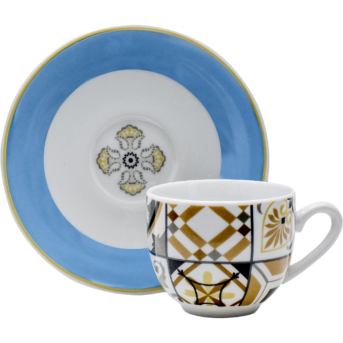 Set of 6 coffee cups with saucer gift box 100 ml - Ostuni