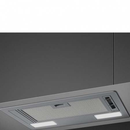 Smeg built-in extractor kitchen hood 54CM 75W C SILVER LED LIGHT KSG52E