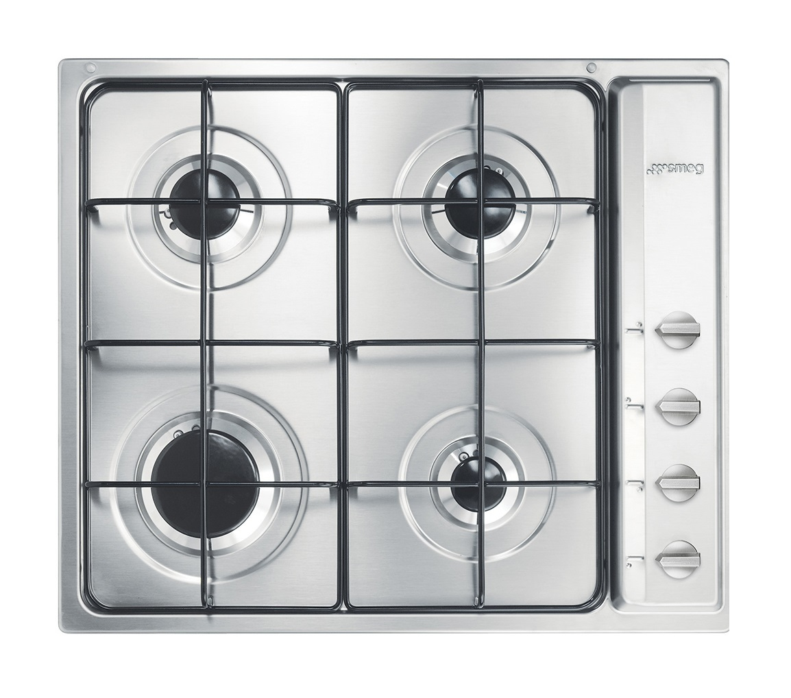 Smeg 4-Burner 60CM INOX S64S Gas Hob