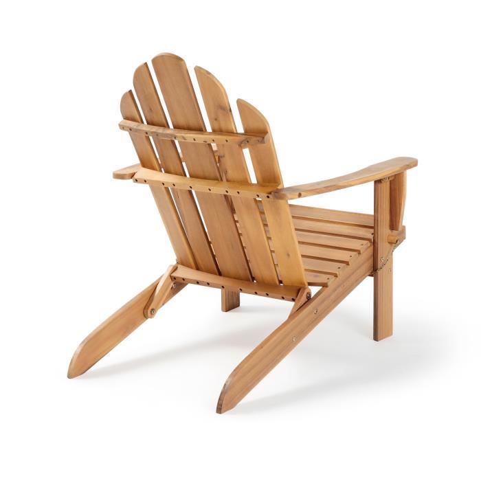 FSC acacia reclining garden chair - 72.5 x 89.5 x H.94 cm