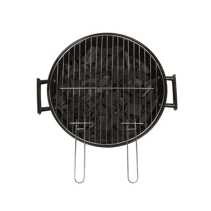 Charcoal barbecue - LIVOO - DOC172K - ø41 cm - Chromed steel grill - Height 69.5 cm - Handles - 2 toothed wheels