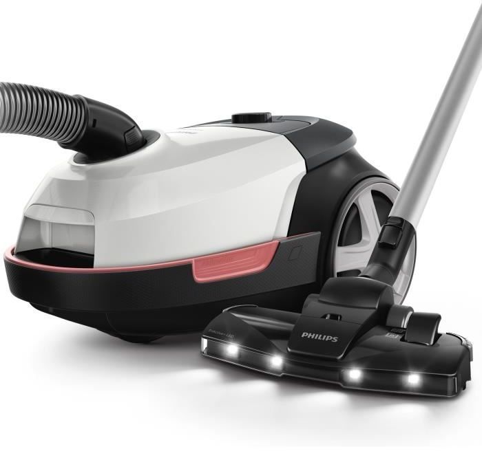 Handheld vacuum with bag - PHILIPS XD6122/12 - 900 W - 4 L - Polar white