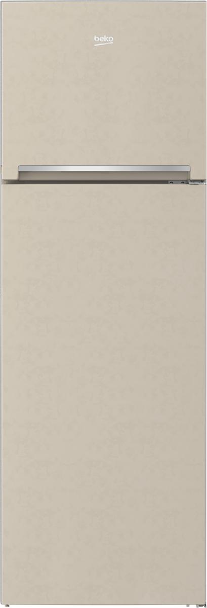 Beko 310 LT E 60CM BEIGE MARMOR double door refrigerator. RDSA310M40BN
