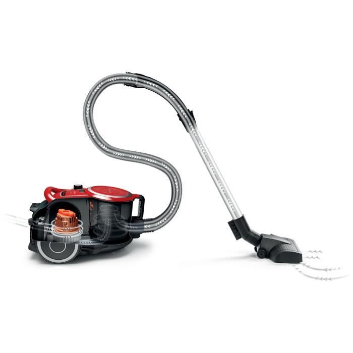 New! Sled bagless vacuum cleaner - BOSCH BGC41Q69 Series 6 - 600 W - ProSilence - 70 dB - 2.4 L container capacity - Red