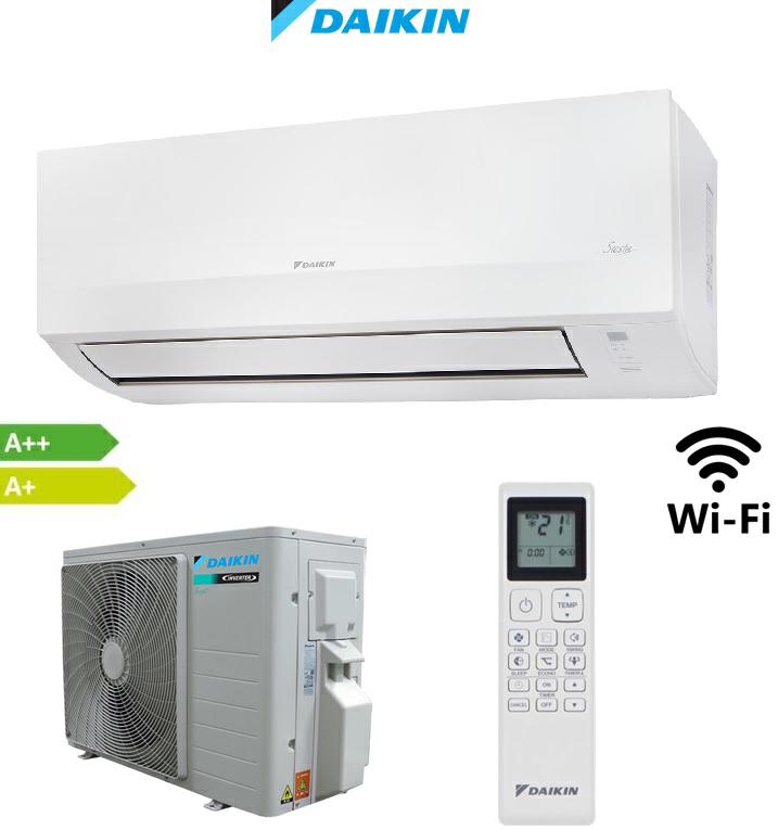 DAIKIN AIR CONDITIONER 9000BTU WIFI SIESTA A++/A+ R32 ATXC25E/ARXC25E