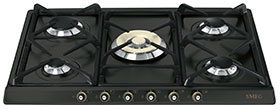 Smeg 5-burner gas stove 70/75CM ANTHRACITE SR775AO