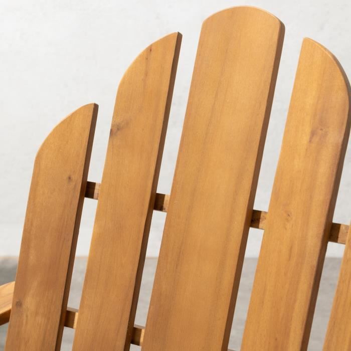 FSC acacia reclining garden chair - 72.5 x 89.5 x H.94 cm