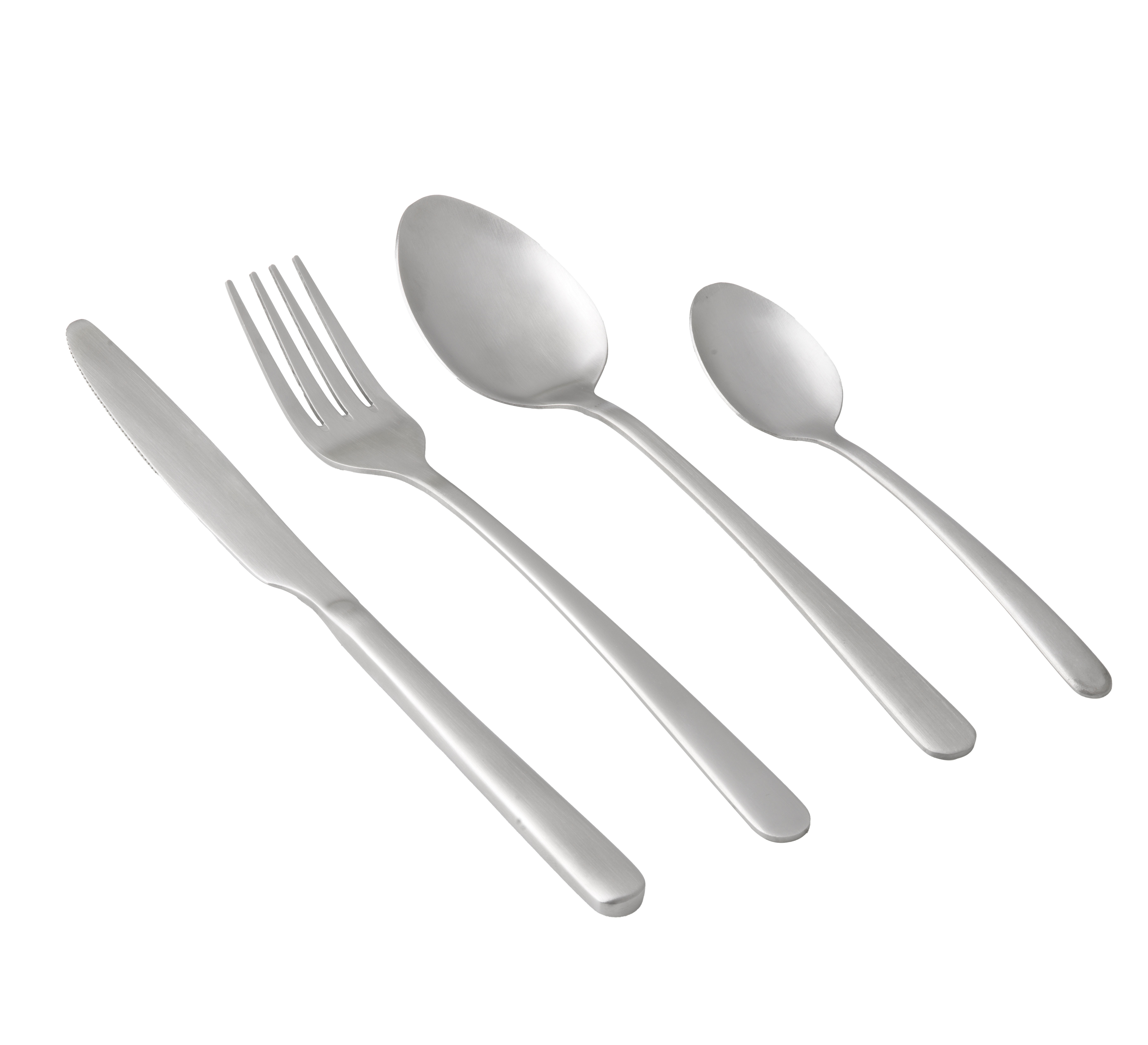 24-piece cutlery set (6 knives, 6 forks, 6 spoons, 6 spoons) in steel - Gourmet