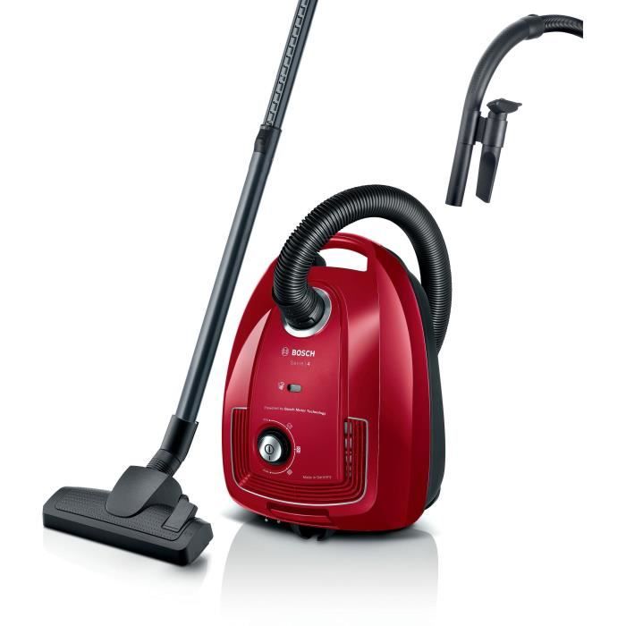 Bosch GL38 - vacuum cleaner with bag - 600 W - 79 dB - (H) EPA - 10m - 4 L Bag - Variable power
