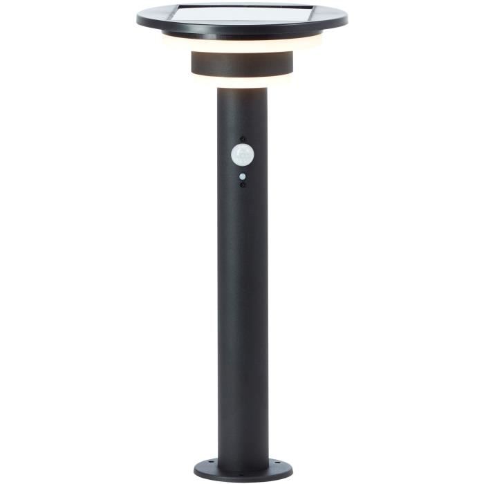 Outdoor terminal - BRILLIANT - GARVINA - LED and solar - Motion detector - Stainless steel and plastic - 4 W - Black