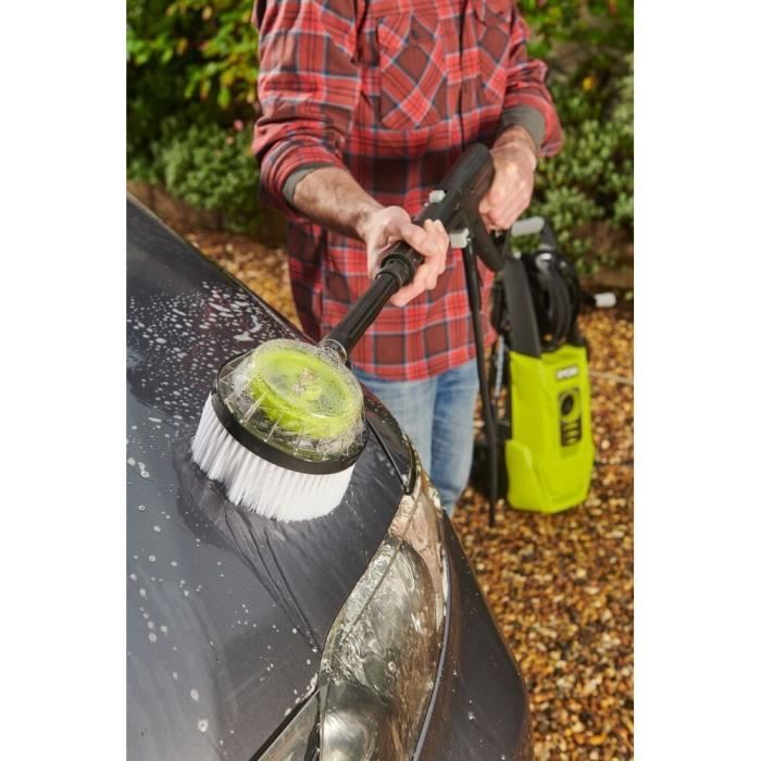 High pressure cleaner 2000 W 150 bar 450 L - 8M flexible, coil, 0.9 L tank, lances (various-turbo), rotating brush