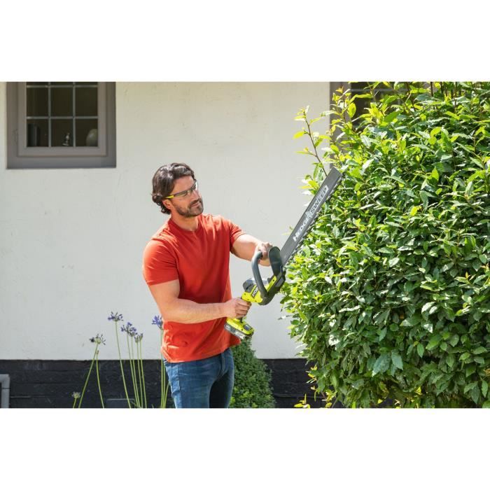 LINEA 18V hedge trimmer - in-line design - 50 cm blades - 24 mm distance - 1 lithium battery+ 18V 2.0 Ah and 1 battery charger 1.5 A