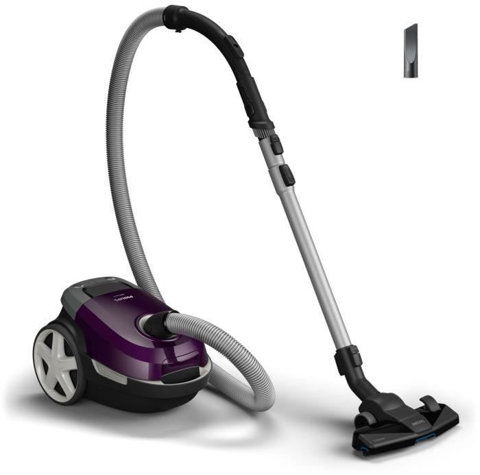 Bagged vacuum - PHILIPS - XD3100/06 - 900 W - 79 dB - Purple