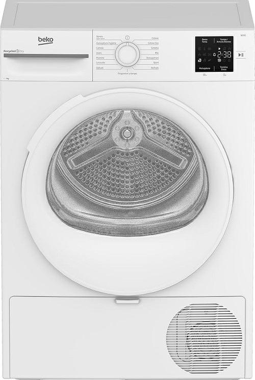 Slim dryer 7 kg Bek 46CM INVERTER D BMT73EW