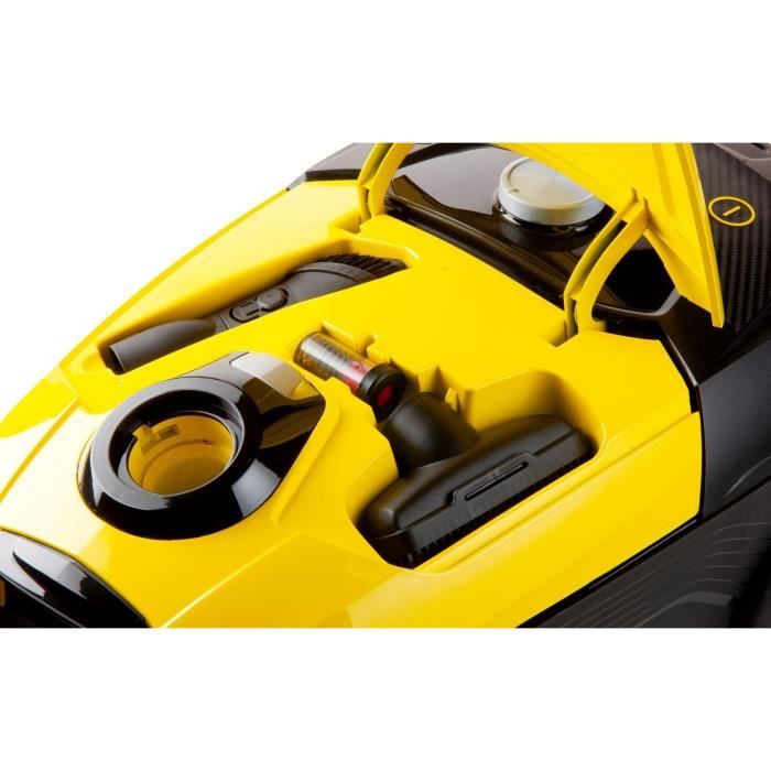 DOMO DO7294S - Bin vacuum with bag - 5L - HEPA H13 filter - 73dB - Adjustable suction power - 90cm metal tube