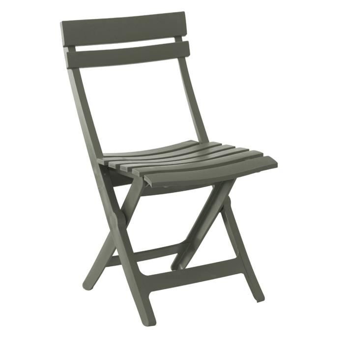 Folding chair - GROSFILLEX - Miami - Forest green - Resin
