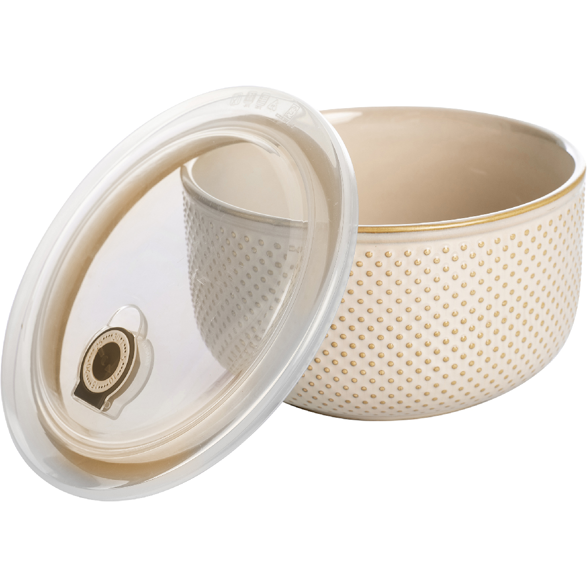 Refrigerator and microwave container with airtight lid and date indicator Ø 18 cm - Caracas