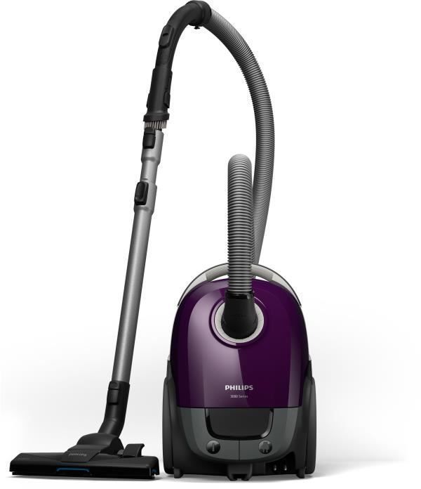 Bagged vacuum - PHILIPS - XD3100/06 - 900 W - 79 dB - Purple