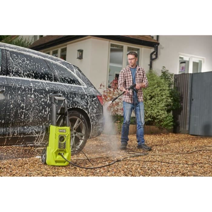 High pressure cleaner 1600 W 120 bar - 420 L - Flexible 5 m - integrated 0.9 L detergent tank - Vario Lance - Turbo Lance