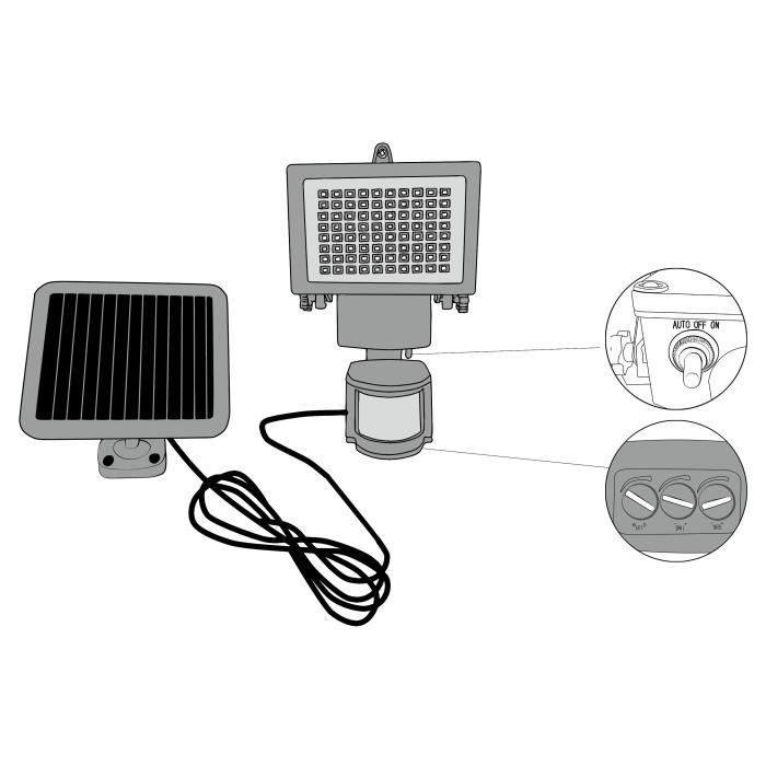 LED Solar Spot 80