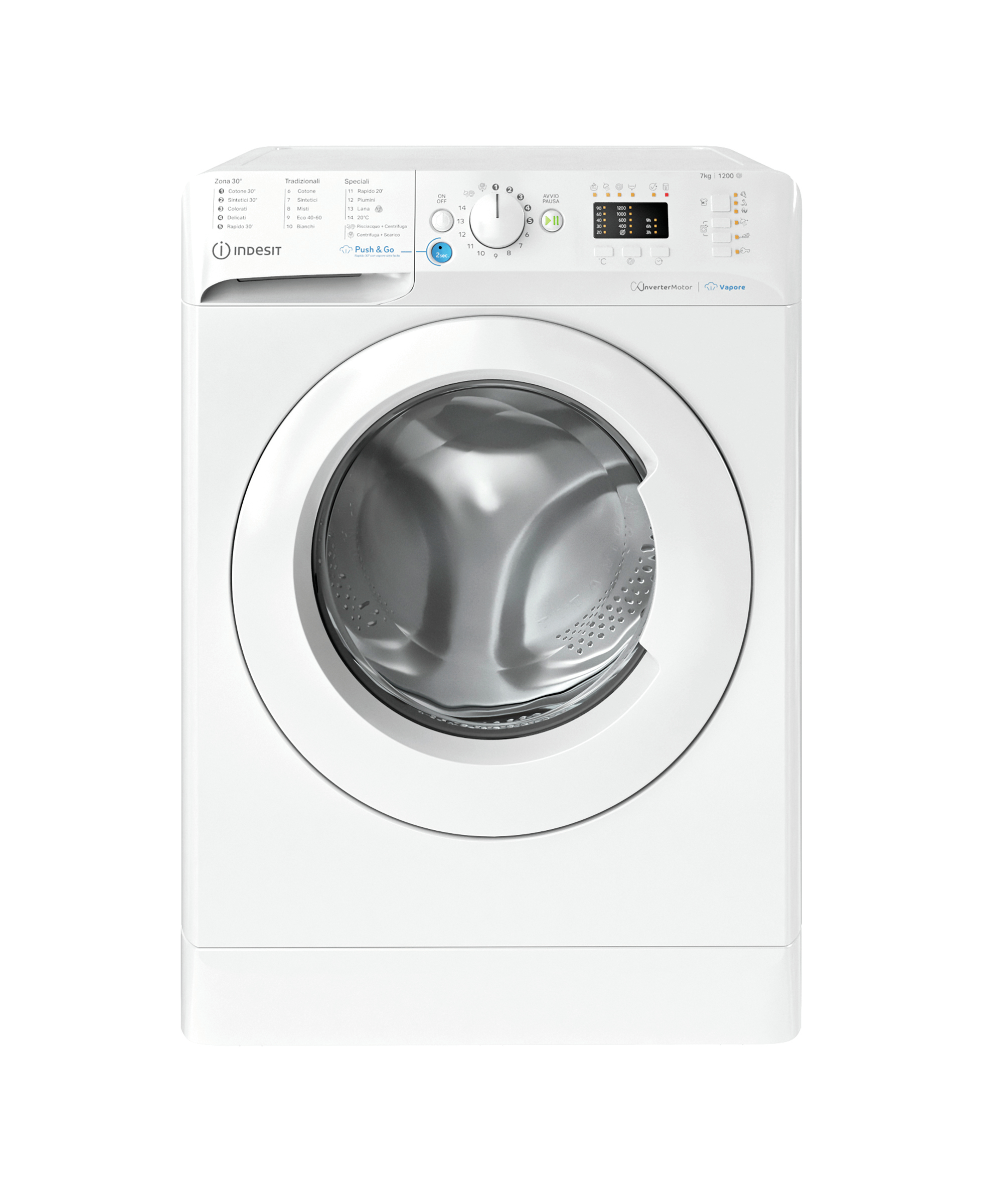 Beko INNEX VAPOR B 1200RPM slim washing machine 7 kg BWSA 7125X WV IT