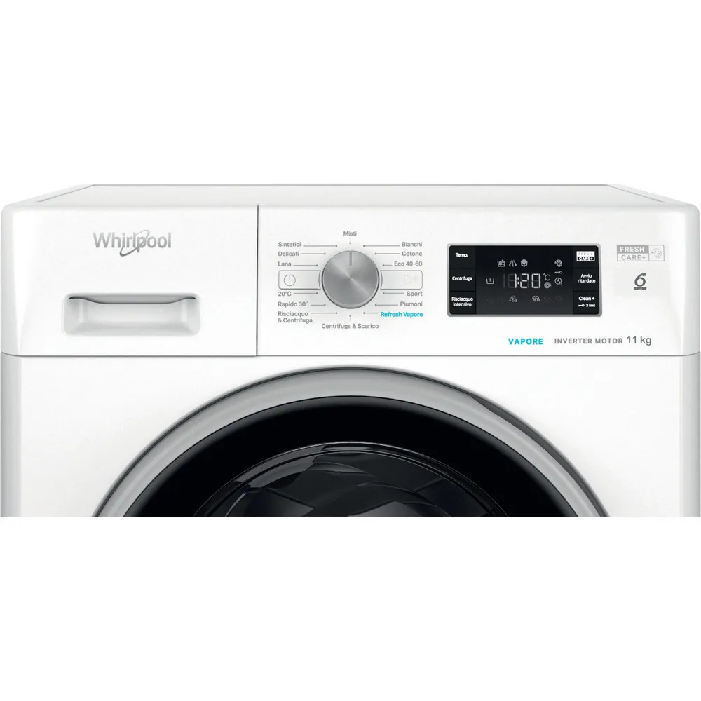 Washing machine 11 kg Whirlpool 6° SENSO INVER/VAP A 1400GIRI FFB 1148 BSV IT