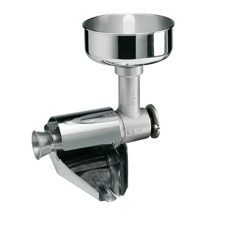 Tomato squeezer accessory for Reber professional machine