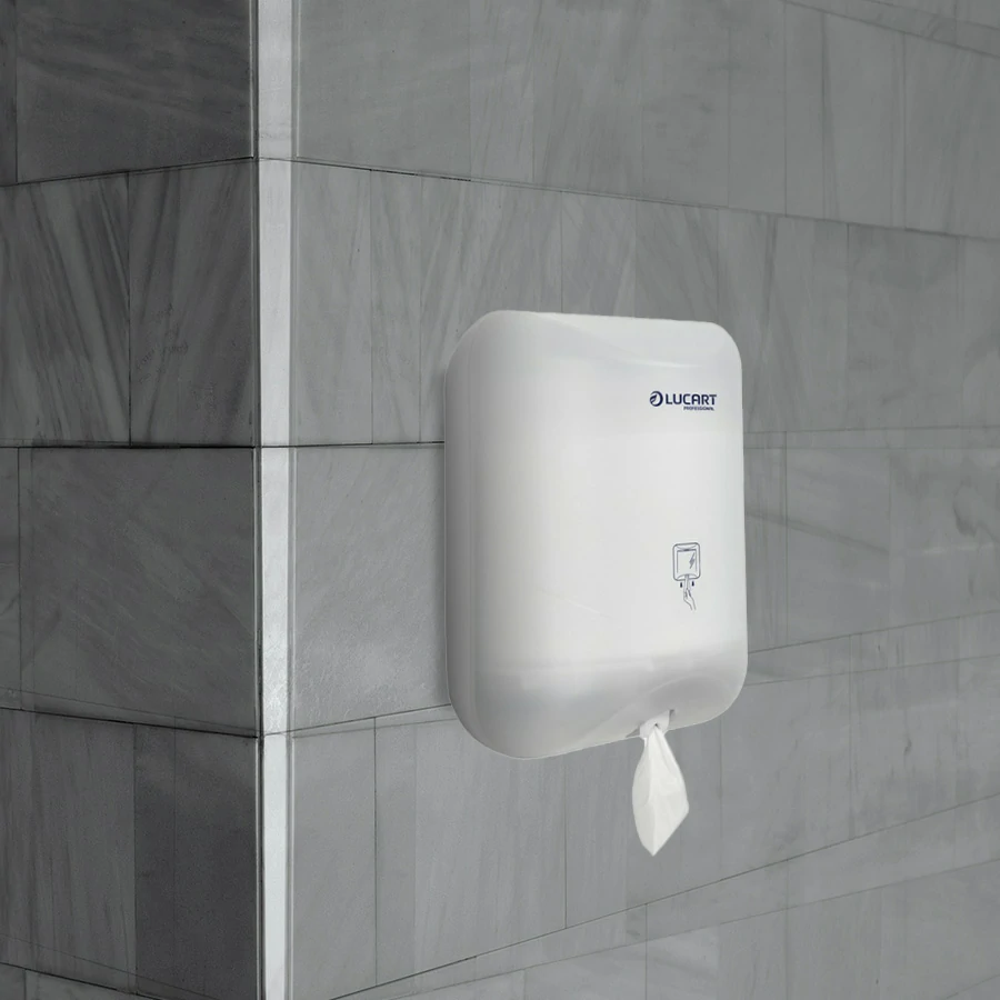 Dispenser per carta igienica estrazione interna L-One Mini bianco